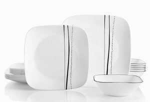 R[ H18_Zbg fBi[EFA fBi[v[g MZbg JXP[hC lpM Corelle Dinnerware Set Cascading Lines M M X[vM