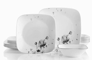 R[ H18_Zbg fBi[EFA fBi[v[g MZbg lpM t[ f \C Corelle Dinnerware Set Fleurs du Soir M M X[vM