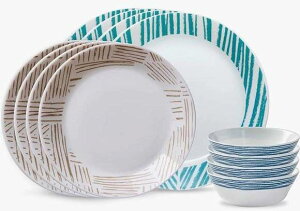 R[ H12_Zbg WIgJ HZbg fBi[EFA MZbg Corelle Dinnerware Set Geometrica ێM M M X[vM