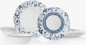 コレール 食器12点セット アルテミス ヴィトレル 食器セット ディナーウェア お皿セット Corelle Dinnerware Set Artemis Vitrelle 丸皿 大皿 小皿 スープ皿