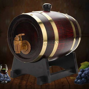 fJ^ CofBXyT[ CM ^ 1.5L Be[W I[N r[ ECXL[  Vintage Wood Oak Timber Wine Barrel Dispenser