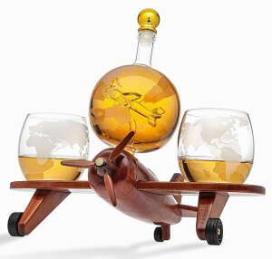 �f�J���^ �f�L�����^�[ �f�B�X�y���T�[ �T�[�o�[ �f�B�L�����^ Godinger Decanter Airplane 850ml ��s�@ ���[���h�O���X �o�[�{�� �E�I�b�J ���C��