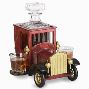 fJ^ fL^[ fBXyT[ T[o[ fBL^ Whiskey Decanter Old Fashioned Vintage Car Stand Be[WJ[  ECXL[ C