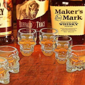 VbgOX6_Zbg 84ml XJ hN XJwbh [Jbv o[{ ECXL[ L[ EIbJ Set of 6 Skull Shaped Shot Glasses