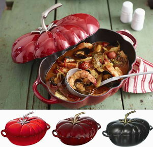 XgEu RRbg g}g 2.8L Wt GiLXg eF STAUB CAST IRON SPECIALTY SHAPED COCOTTES 3 QT TOMATO COCOTTE J[Ȃ X[v ϕ