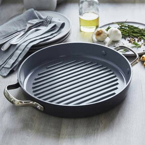 �O���[���p�� �m���X�e�B�b�N�O�����p�� �w���V�[�Z���~�b�N 28cm �O���C GreenPan Healthy Ceramic Nonstick Grill Pans Grey �O�����v���[�g �t���C�p��