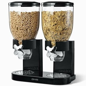 [u fAhCt[hfBXyT[ ubN |bvfBXyT[ t[hfBXyT[ ۑe Zevro GAT200 Indispensable Dry Food Dispenser, Dual Control, Black/Chrome R[t[N 