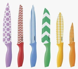 NCWi[g iCtZbg Jo[t@12_@}`J[ Cuisinart 12-Piece Printed Color Knife Set with Blade Guards, Multicolored C55-12PR1