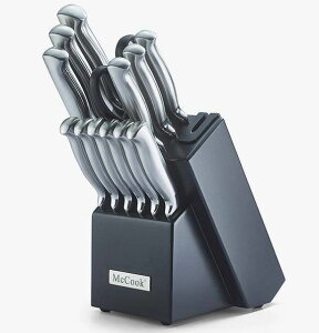 �L�b�`���i�C�t�Z�b�g ��Z�b�g 14�_�Z�b�g �L�b�`���n�T�~ �V���[�v�i�[�t�X�^���h McCook MC21 Certified Stainless Steel Hollow Handle Kitchen Knife Set