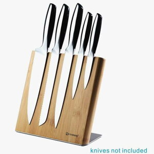 Lb`iCtX^h }OlbgX^h X^h iCttH_[  [ iCtbN Magnetic Knife Holder Bamboo Wood