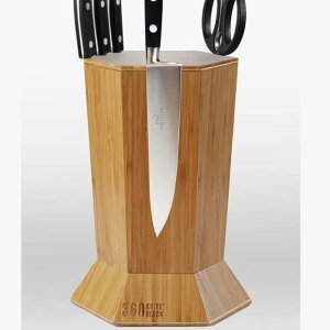iCtX^h }OlbgX^h X^h iCttH_[  [ nj[ou[ 360 Knife Block Magnetic Honey Bamboo
