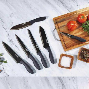 NCWi[g Lb`iCt12_Zbg Zbg n ^bNiCt ubN Jo[t Cuisinart Black Metallic Knife Set 6-Piece VFtiCt