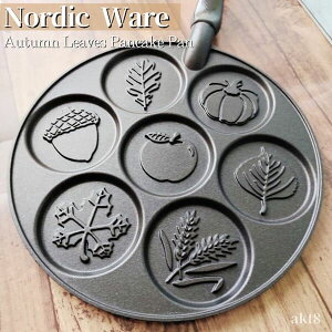 mfBbNEGA pP[Lp ی^7 tCp tϕtCp H̗t ͗t gt Nordic Ware Autumn Leaves Pancake Pan zbgP[L
