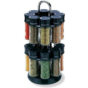 I[hgv\ ]XpCXbN  16W[@Olde Thompson 16-Jar Carousel Spice Rack