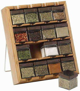 JXeC ou[ XpCXbN  L[uW[ 16 Kamenstein Bamboo Inspirations 16-Cube Spice Rack 5084922