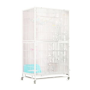 大型リスかご 大型鳥かご リス 鳩 オウム ヨウム 大型インコ用 鳥ケージ 取り外し可能なトレイ付きの大型フライトケージ、 屋内屋外鉄線鳥かご、 小さなコカティエルカナリアラブバードの