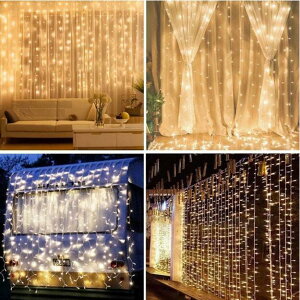 LED�C���~�l�[�V�������C�g3m*2m 240�����[�{���g�C���~�l�[�V���� �J�[�e�����C�g �C���e���A���C�g �N���X�}�X ���� �h�� ���O�Ή� 8�_���p�^�[��
