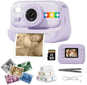 �L�b�Y�C���X�^���g�v�����g�J���� �f�W�^���J���� 4800����f 1080P HD�r�f�I 32GB�������[�J�[�h�t�� USB-C�[�d 8 9 10 11 12�� ���̎q �j�̎q �J���� �������� �N���X�}�X �a���� �����j�� ���w�j
