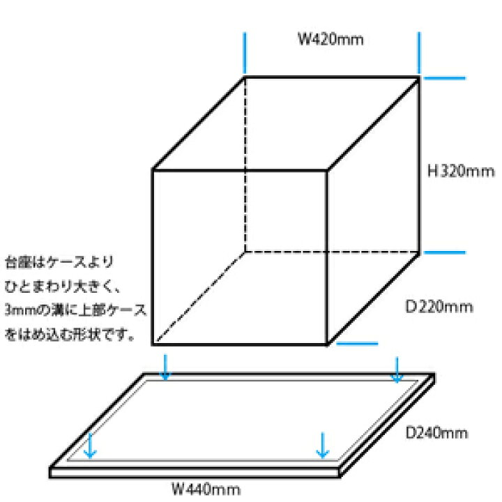 楽天市場】組み立て式 アクリルケース 透明 W420 H320 D220【台座あり】 コレクションケース フィギュアケース ディスプレイケース 国産 アクリル板 製作 アクリルケース (アクリル ケース ボックス フィギュア 人形ケース) : アクリル工房 楽天市場店 楽天市場】組み立て式 アクリルケース 透明 W420 H320 D220【台座あり】 コレクションケース フィギュアケース ディスプレイケース 国産 アクリル板 製作 アクリルケース (アクリル ケース ボックス フィギュア 人形ケース) : アクリル工房 楽天市場店