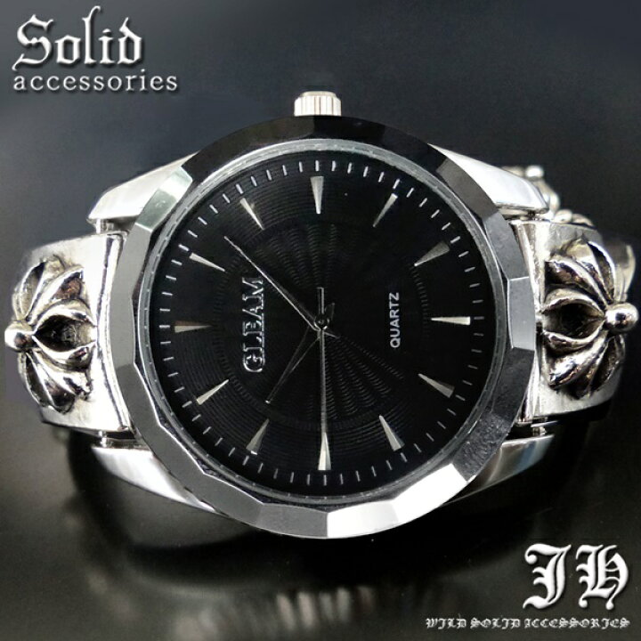 楽天市場 クロス シルバー Cr ブレスレット 時計 日付 メンズ 銀 色 ブレスウォッチ ブレスレットウォッチ ブラック 黒 十字架 ファッション アクセone 男性用 プレゼント ギフト おしゃれ Ct146 あす楽 新作 服 秋 秋服 秋物 秋冬 アクセｏｎｅ