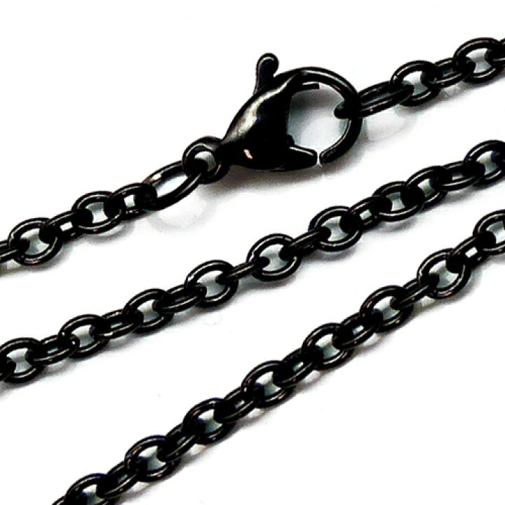 楽天市場 ステンレス 50cm 幅2 4mm チェーン あずき 小豆 ブラックcr ネックレス メンズ シンプル レディース ペア ステンレスチェーンメンズ アクセサリー アクセ ネックレス チェーンのみ ファッション アクセone おしゃれ Chsn44 0024 あす楽 新作 服 春夏 夏