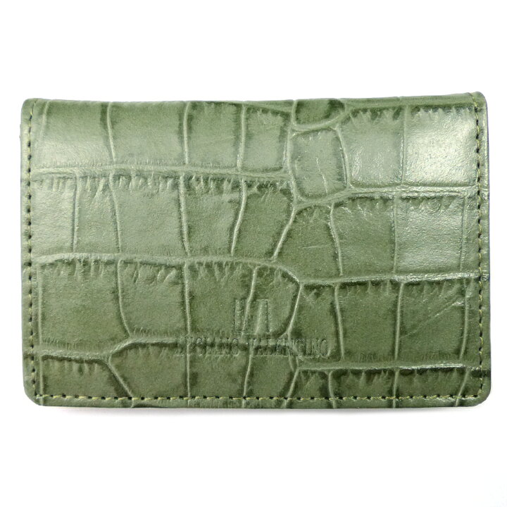 楽天市場 本革 本物ブランド名刺入れ ルチアーノ バレンチノ メンズ レディース グリーン 緑 本皮 クロコ柄小物 ブランド雑貨 プレゼント ギフト Sai124 ファッション アクセone 女性用 男性用 おしゃれ あす楽 新作 服 夏 秋 秋服 秋物 アクセｏｎｅ