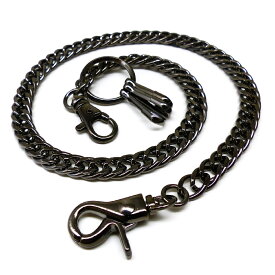 ウォレットチェーン ブラックcr 喜平 きへい 真鍮 メンズアクセサリー プレゼント ギフト 楽天 w129 ファッション 男性用 ウォレットチェーン おしゃれ アクセONE 新作 服 春 春物 春服 夏