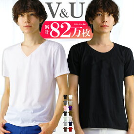 【最大15%OFFクーポン！】 tシャツ メンズ 半袖 tシャツ メンズ 無地 シンプル vネック tシャツ 黒 uネック 深vネック インナー カットソー s m l xl 3l サイズ 大きいサイズ トップス ロンt おしゃれ 男性用 ウェア 楽天 アクセONE 新作 服 春 春物 春服 夏