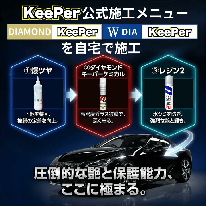 楽天市場】KeePer技研 ダイヤモンドキーパー レジン2 爆ツヤ 300ml 