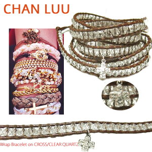 �y���K�i�z�`�������[ �u���X���b�g CHAN LUU �N���X �N���A �N�H�[�c 5�A ���U�[ �u���X���b�g/�V�R�� �`�����E���[ CROSS CLEAR QUARTZ Wrap Bracelet on Brown Leather �Z���u ���p 05P03Dec16 ���f�B�[�X �y�y