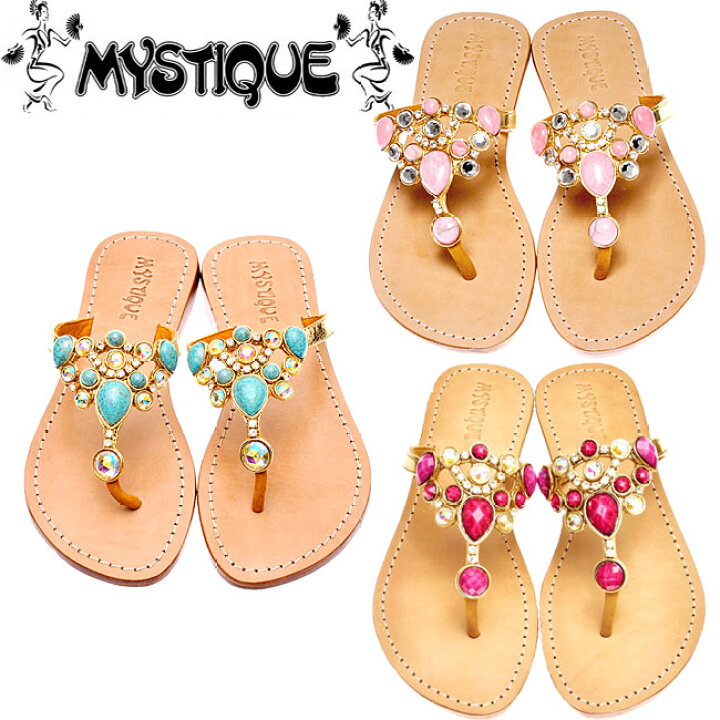 楽天市場】Mystique ミスティーク サンダル 雑誌掲載 TURQUOISE 