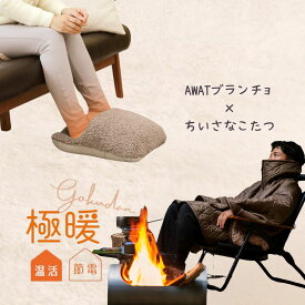 極暖 ちいさなこたつ AWAT ブランチョ セット あったかグッズ デスクワーク あったか もこもこ 冷え 対策 グッズ 温め 冷える 防寒 冷え性 冷えとり 冬 冬用 足元 足 足先 末端 上半身 ポンチョ キャンプ アウトドア 防災 ブランケット