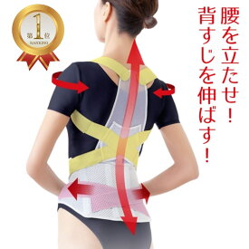 ＼ 最大1000円OFFクーポン+P5倍 マラソン期間中 ／ 楽天1位 送料無料 日本製 お医者さんの腰から正す姿勢ベルト 姿勢矯正ベルト 猫背矯正ベルト 背筋矯正 サポーター 腰痛 ベルト 姿勢改善 通気性 薄型 メッシュ 目立たない 脇が痛くない デスクワーク 男女兼用