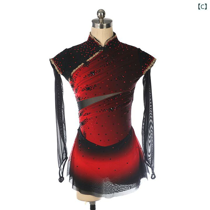 楽天市場】フィギュアスケート コスチューム 子供 女の子 半袖  