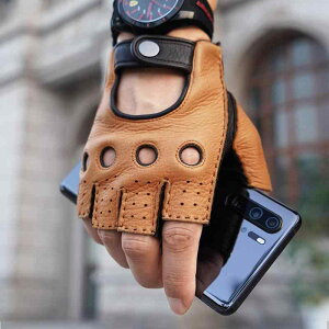 サイクルグローブ ハーフフィンガー 指なし 春夏用 手袋 通気性 ロードバイク オートバイ マウンテンバイク スマホ操作 指抜き かっこいい メンズ 乗馬 運転 薄手 SML