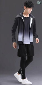 スポーツウェア メンズ トレーニングウェア 上下5点セット セットアップ 運動着 スポーツジャージ ジム ランニング ウォーキング ジョギング おしゃれ ストレッチ 伸縮性 吸汗速乾 パーカー