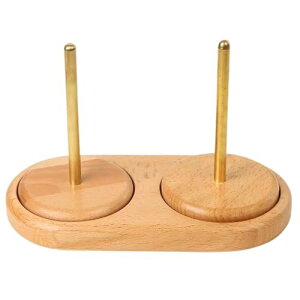 ヤーンホルダー 毛糸 スタンド 毛糸ホルダー 回転糸ホルダー 収納 編み物 糸ラック 木製 シングル ダブル 2色編み対応 回転式 編みやすい おしゃれ 毛糸立て 糸スタンド コンパクト スムーズ