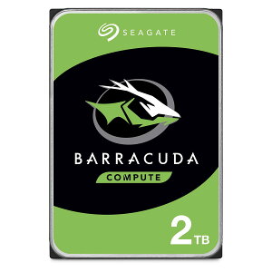 Seagate 3.5�C���` ���� HDD �n�[�h�f�B�X�N2TB 2�N�ۏ� 5,400rpm BarraCuda �������K�㗝�X�i ST2000DM005