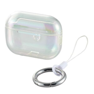 �G���R�� AirPods Pro ��2���� Pro2 �P�[�X &Me �\�t�g �J���r�i�t�� ���� ���C�����X�[�d�Ή� AVA-AP4UC