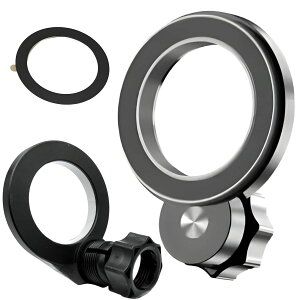 �}�O�l�b�g�}�E���g�x�[�X 17mm �{�[���p MagSafe�Ή� 360°��] �Ў�E�� ���͎��C iPhone 17/16/15/14/13/12 �Ή� ���^�������O�t�� �ԍڃz���_�[���ȒP�A�b�v�O���[�h