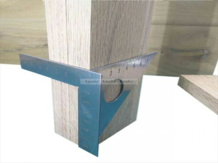 新作 人気 木工ケガキゲージ 直角定規 45度 90度定規 直角スコヤ 三角定規 直線 平行線 スコヤ 大工ケガキ工具 