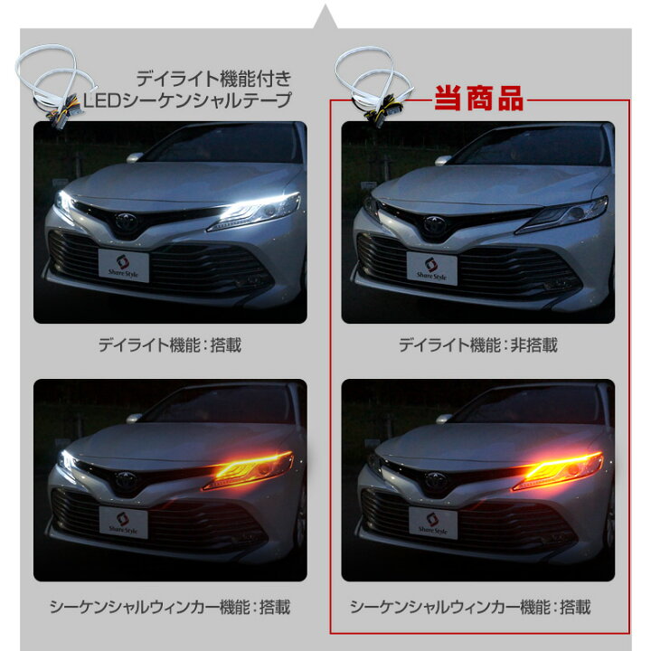 楽天市場】[最大P33倍] ウィンカー機能 シーケンシャル 流れる LED 