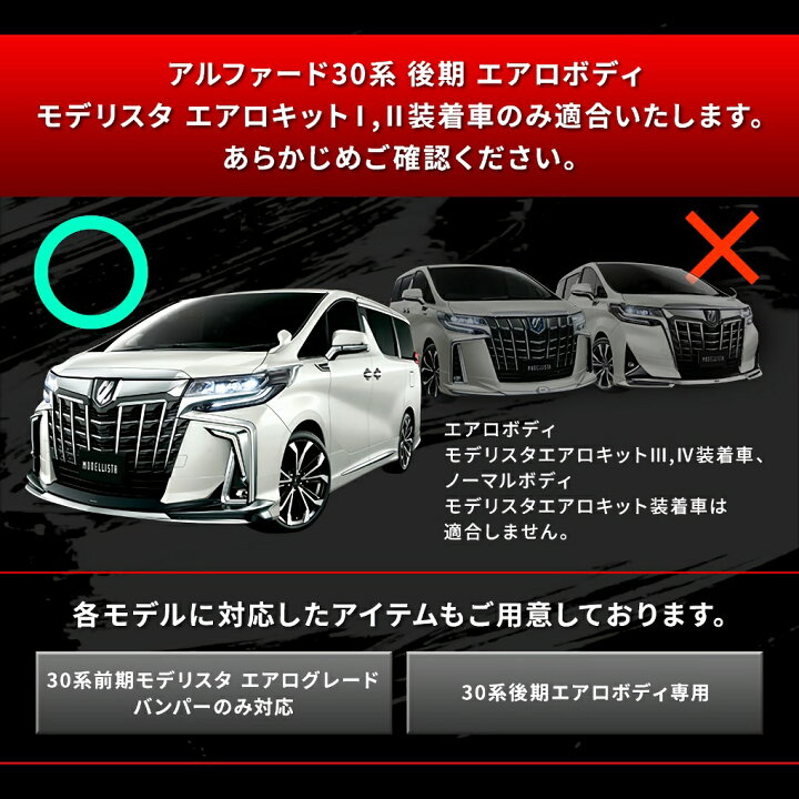 楽天市場】[最大P31倍] アルファード30系 後期 エアロボディ 