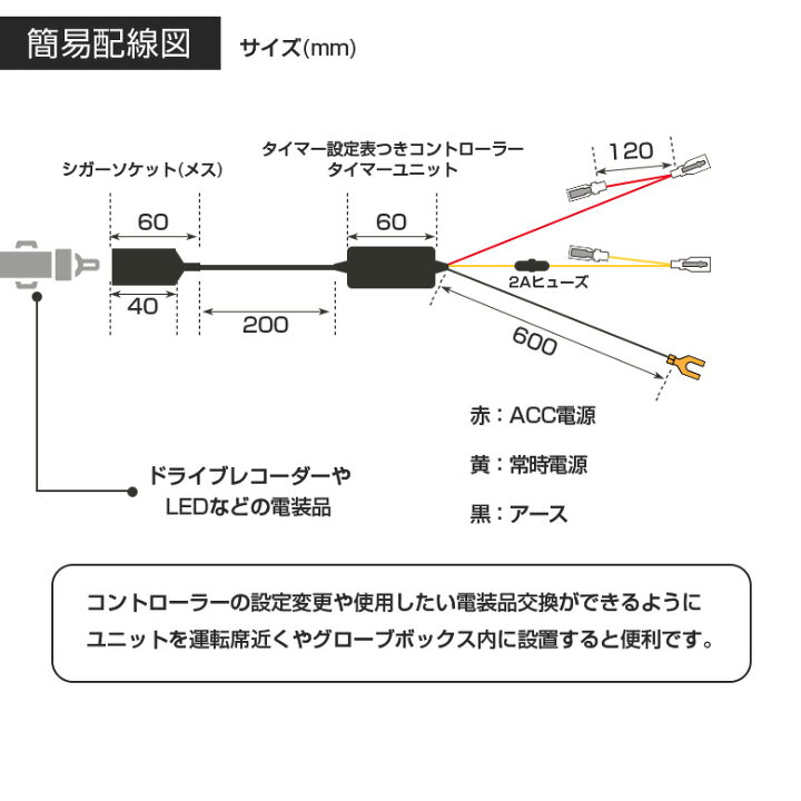 楽天市場 28日01 59まで 最大47倍 駐車監視配線 ドライブレコーダー オプション 自動シャットダウンユニット配線 常時録画 バッテリー上がり防止 ドラレコ アクセサリー 電圧 タイマー コントロール シガーソケット 電源ユニット 機能 追加 Gav Pt10 アルヴェル