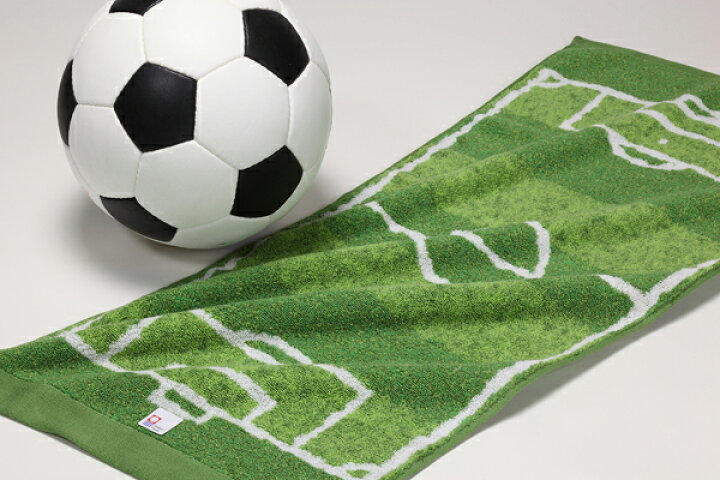 楽天市場 今治タオル サッカーグランド 高品質フェイスタオル プレゼント サプライズ 記念品 卒団式 バレンタイン プレゼント ギフト 緑 グリーン サッカーフットサルショップａｌａ