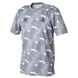 adidas アディダス TANシーズナルAOP トレーニングシャツ Tシャツ 半袖 サッカー フットサル GKI99　FM0802 シルバー　TANGO　タンゴ　プラクティスシャツ　プレゼント　ギフト