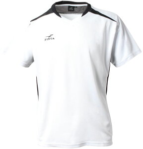 FINTA（フィンタ） プラクティスシャツホワイト　白 (fnt-ft3007-0100) ユニフォーム　ゲームシャツ　プラシャツ・パンツ サッカー　フットサル