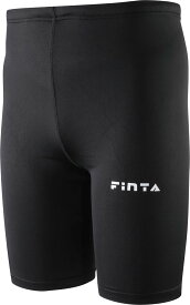 FINTA（フィンタ） ショートスパッツブラック　黒 (fnt-ftw7031-005) ストッキング　ソックス　靴下 サッカー　プレゼント　ギフト