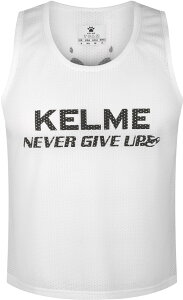 KELME（ケレメケルメ） トレーニングベスト1枚男女兼用ユニセックスビブスホワイト白 (tts-k15z248-103) ゲームシャツ　ユニフォーム・パンツ フットサル　サッカー