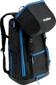モルテン（Molten） バックパックサッカー用ブラック　黒×ブルー　青 (mt-lf0013kb-) バッグ 鞄サッカー　フットサル　プレゼント　ギフト